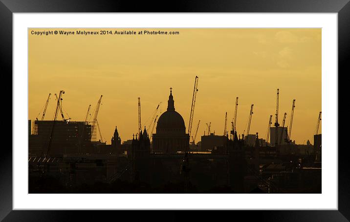  St Pauls Cathedral Framed Mounted Print by Wayne Molyneux