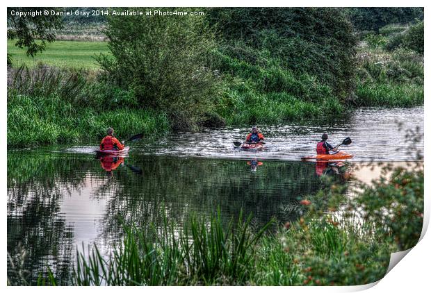  Canoeing HDR Print by Daniel Gray