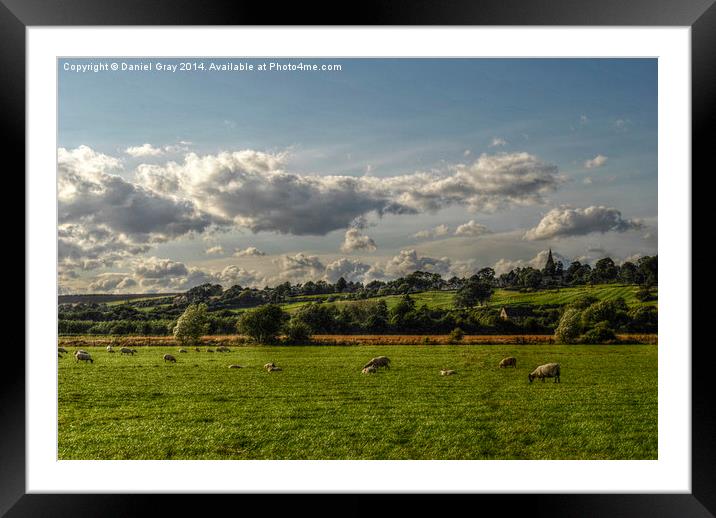 HDR View of Seaton, Rutland Framed Mounted Print by Daniel Gray