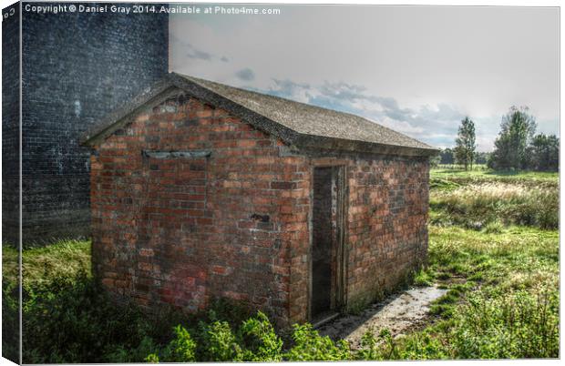  Old Brick Shed HDR Canvas Print by Daniel Gray