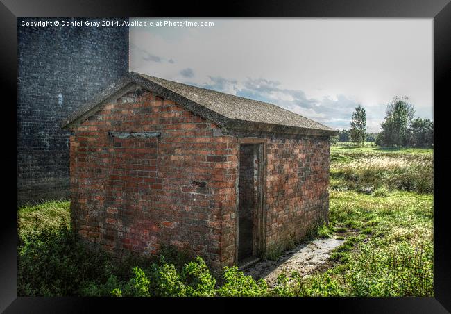  Old Brick Shed HDR Framed Print by Daniel Gray