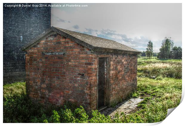  Old Brick Shed HDR Print by Daniel Gray