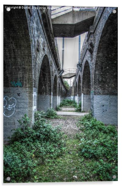  Peterborough Railway Arches Acrylic by Daniel Gray