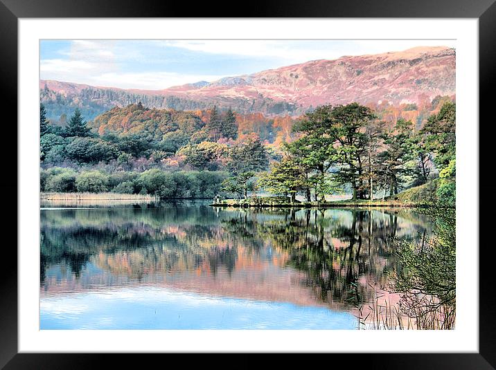   Rydal Water . Framed Mounted Print by Irene Burdell