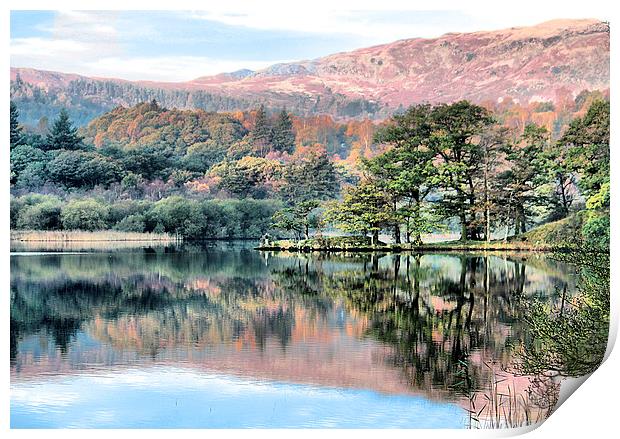   Rydal Water . Print by Irene Burdell