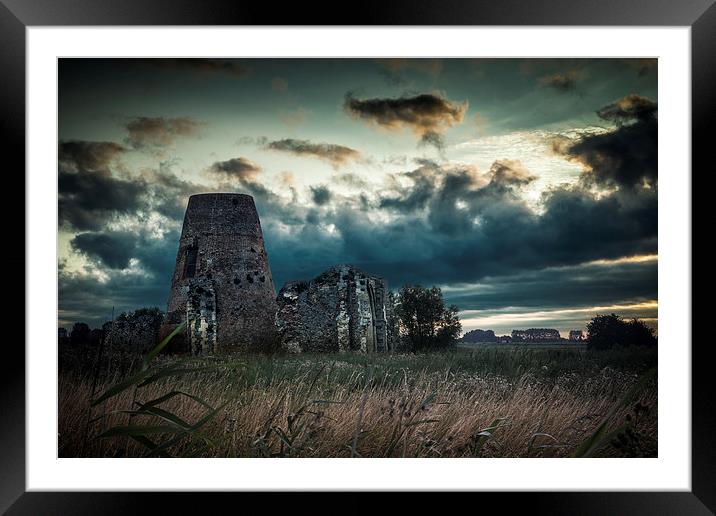  Stormy morning at St Benets Abbey Framed Mounted Print by Stephen Mole