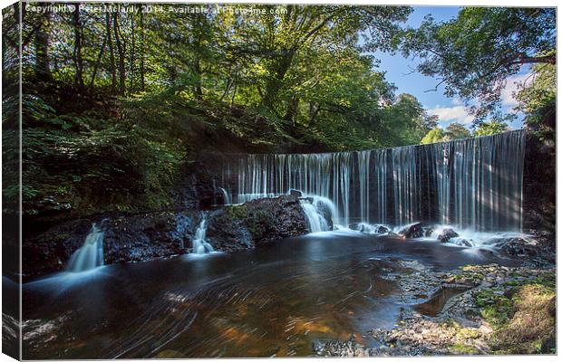  Scenic falls  Canvas Print by Peter Mclardy
