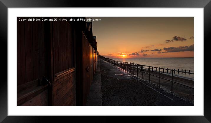  Sunrise Holland on sea, Essex Framed Mounted Print by Jonny Essex