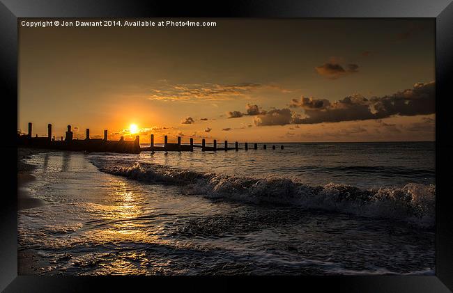  Sunrise 3 Holland on sea, Essex Framed Print by Jonny Essex