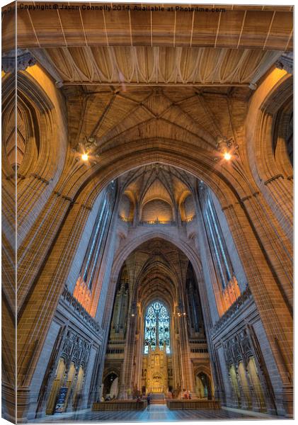  Liverpool Anglican cathedral Canvas Print by Jason Connolly