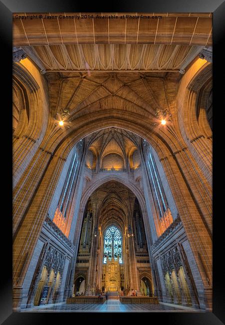  Liverpool Anglican cathedral Framed Print by Jason Connolly