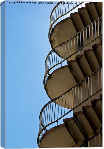  Going Up Canvas Print by Michelle Orai