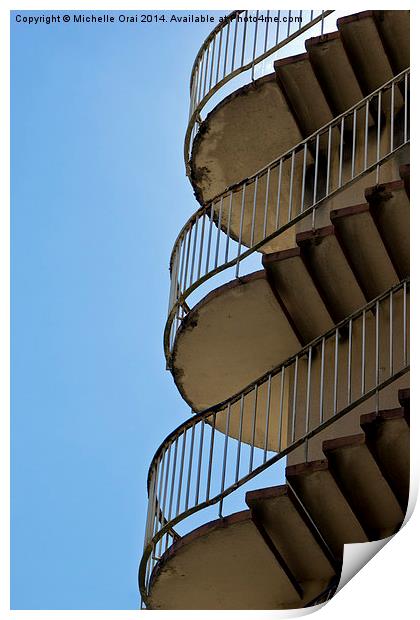  Going Up Print by Michelle Orai