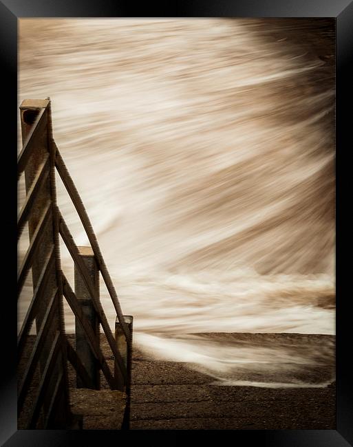 Moving waves Framed Print by Leighton Collins