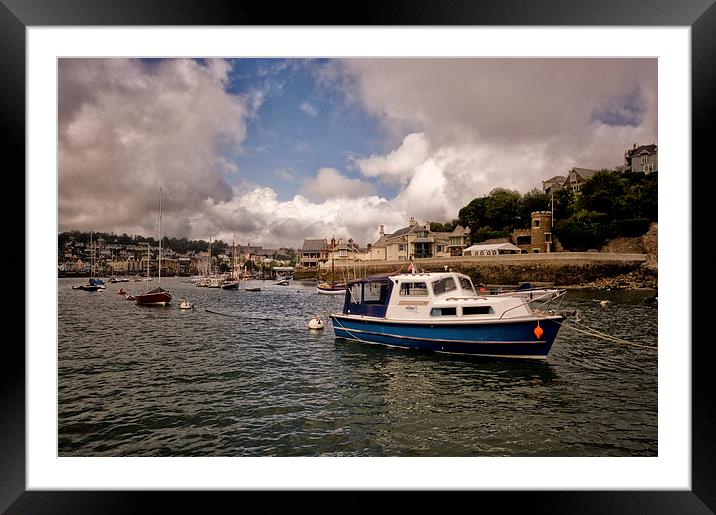 Dartmouth and Kingswear Boats and Harbour Framed Mounted Print by Jay Lethbridge
