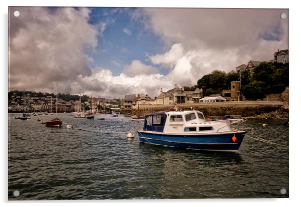 Dartmouth and Kingswear Boats and Harbour Acrylic by Jay Lethbridge