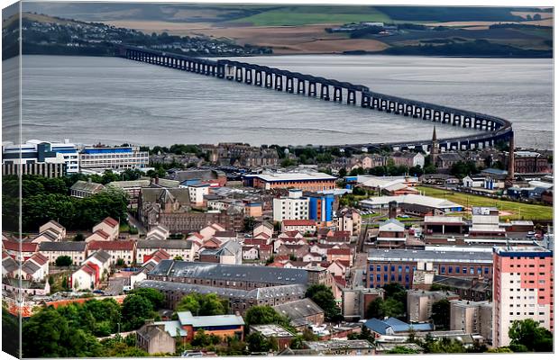 Dundee Rooftops  Canvas Print by Valerie Paterson