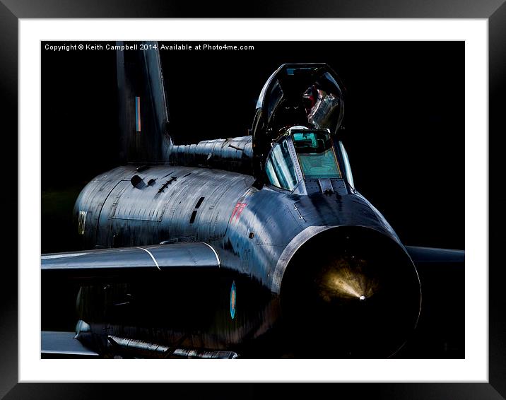  RAF Lightning XR728 starting engines Framed Mounted Print by Keith Campbell