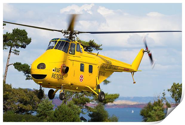  Westland Whirlwind RAF Rescue Print by Oxon Images