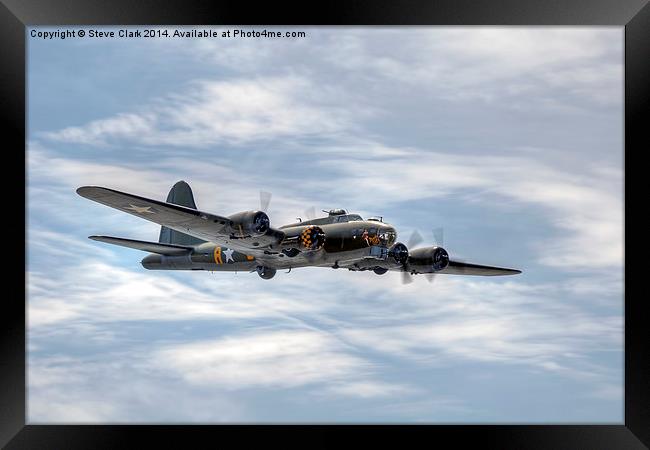  B-17 Flying Fortress Framed Print by Steve H Clark