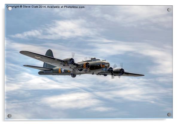  B-17 Flying Fortress Acrylic by Steve H Clark