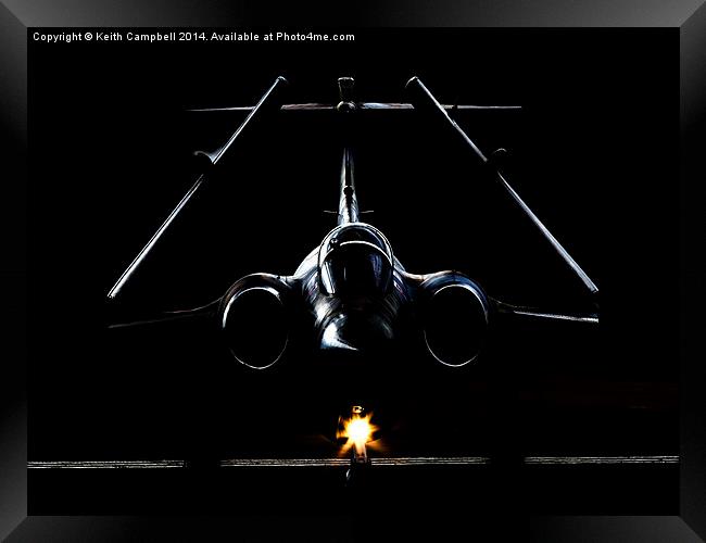  Buccaneer in the Shadows. Framed Print by Keith Campbell