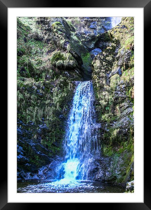 The Fairytale glen of Pistyll Rhaeadr Waterfall 2 Framed Mounted Print by Judith Lightfoot