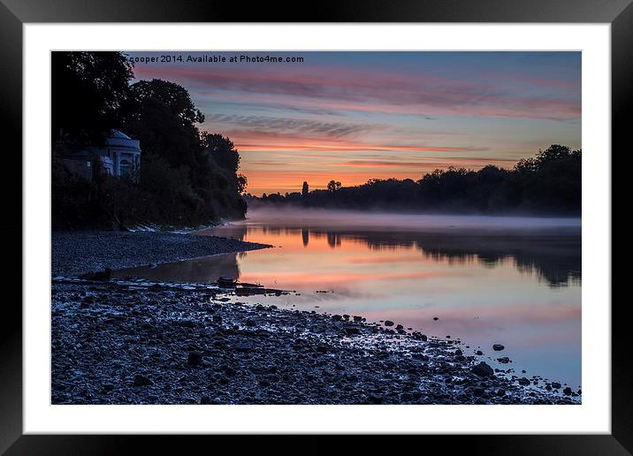  sunrise at low tide Framed Mounted Print by mike cooper