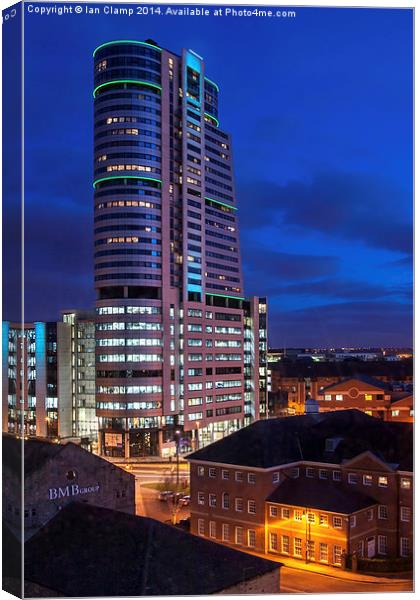  Bridgewater Place Canvas Print by Ian Clamp