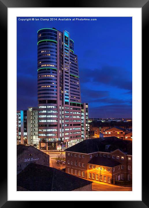  Bridgewater Place Framed Mounted Print by Ian Clamp