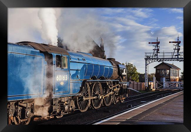  Steam train about to depart Framed Print by Ian Duffield