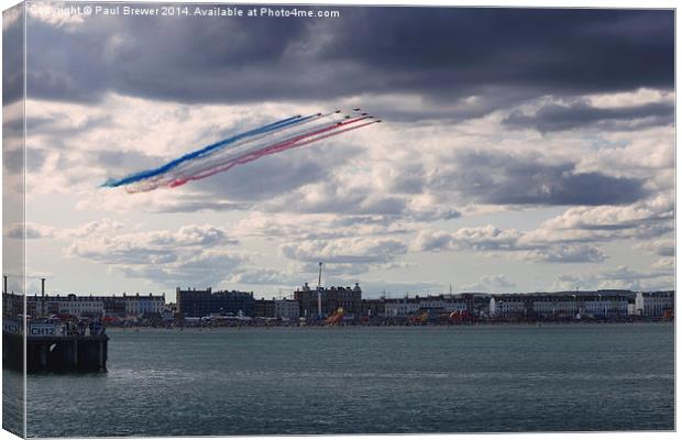 Red Arrows 1 Canvas Print by Paul Brewer
