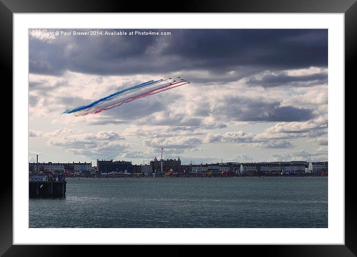 Red Arrows 1 Framed Mounted Print by Paul Brewer