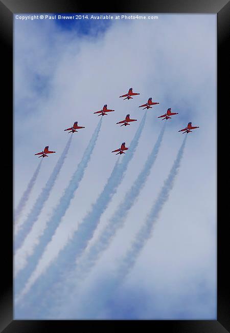 Red Arrows 5 Framed Print by Paul Brewer