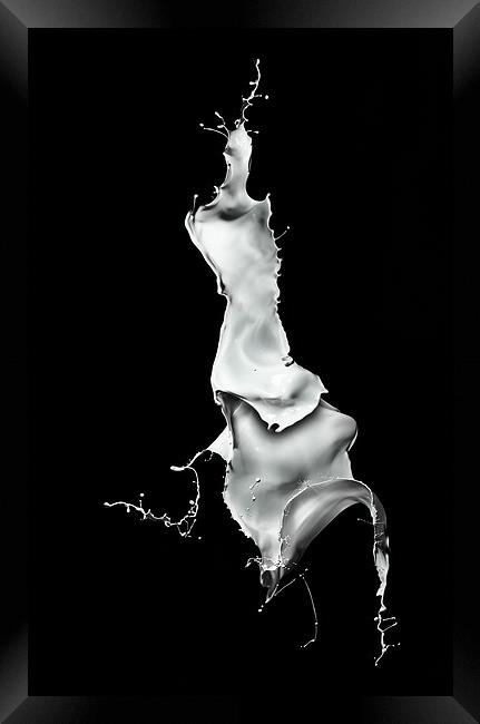 Milk Splash Framed Print by Natures' Canvas: Wall Art  & Prints by Andy Astbury