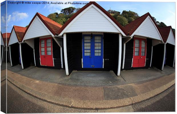  global  beach huts Canvas Print by mike cooper