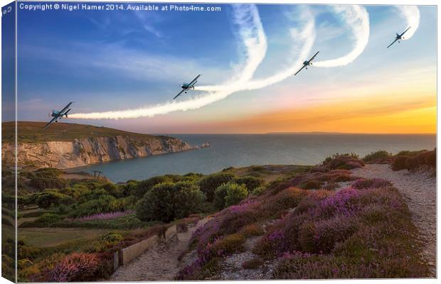 Blades Over The Needles Canvas Print by Wight Landscapes