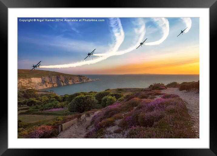 Blades Over The Needles Framed Mounted Print by Wight Landscapes