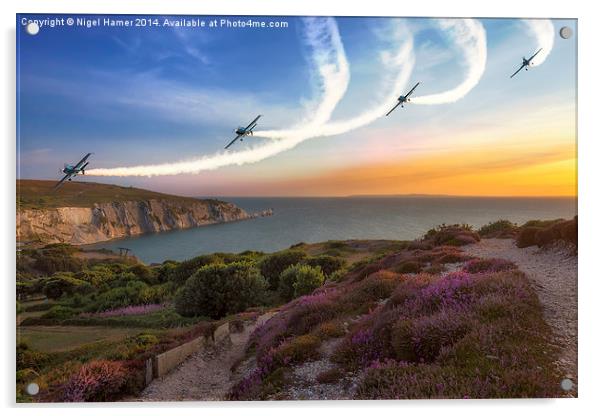 Blades Over The Needles Acrylic by Wight Landscapes