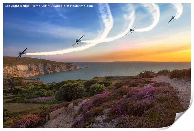 Blades Over The Needles Print by Wight Landscapes