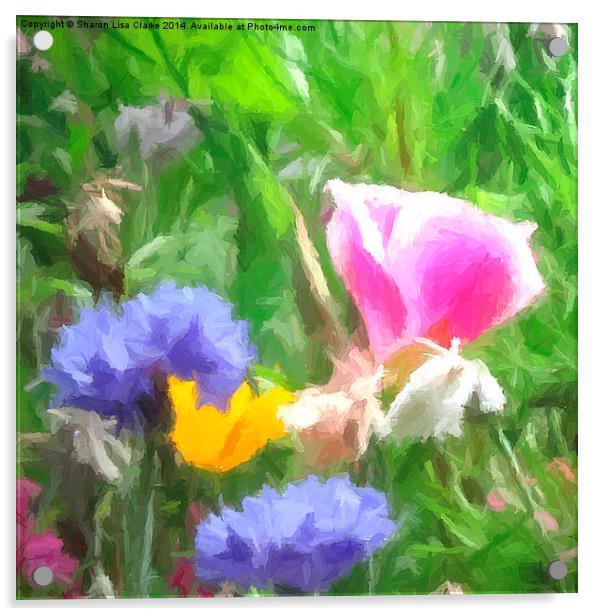  Summer Meadow Acrylic by Sharon Lisa Clarke