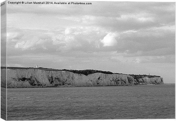  White Cliffs of Dover, Canvas Print by Lilian Marshall