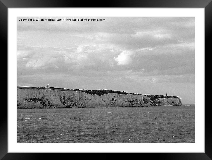  White Cliffs of Dover, Framed Mounted Print by Lilian Marshall