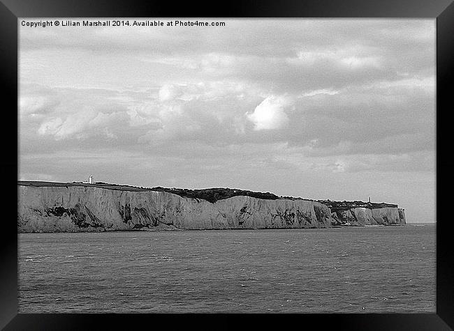  White Cliffs of Dover, Framed Print by Lilian Marshall