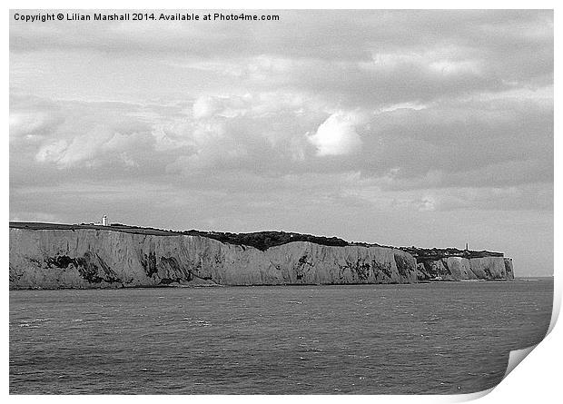  White Cliffs of Dover, Print by Lilian Marshall