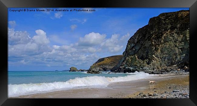  St Agnes Cornwall Framed Print by Diana Mower