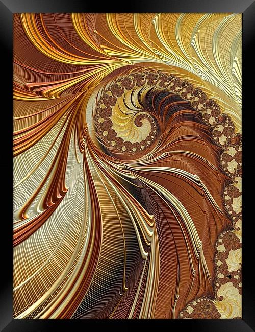  Gold Leaf Framed Print by Amanda Moore