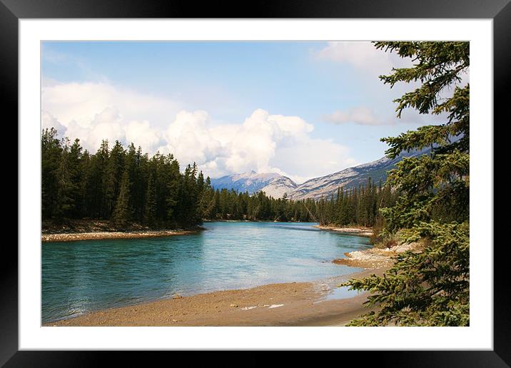 View from Jasper National Park. Framed Mounted Print by charlie Mellow