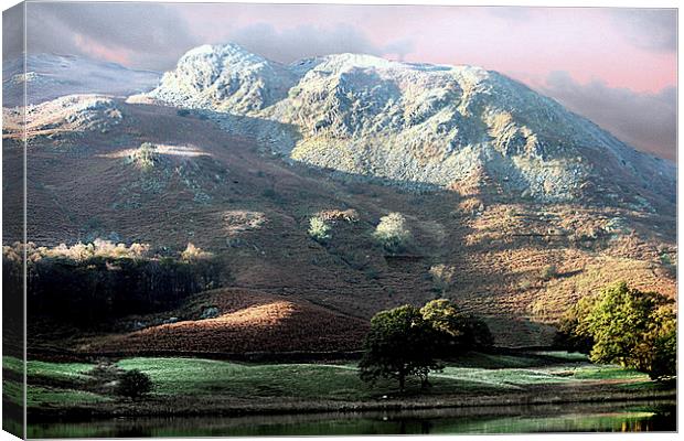  Sunrise on Rydal  Canvas Print by Irene Burdell