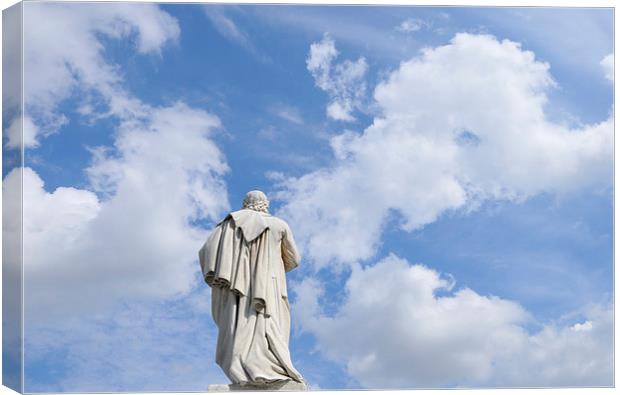  Schiller with blue sky and clouds Canvas Print by Matthias Hauser